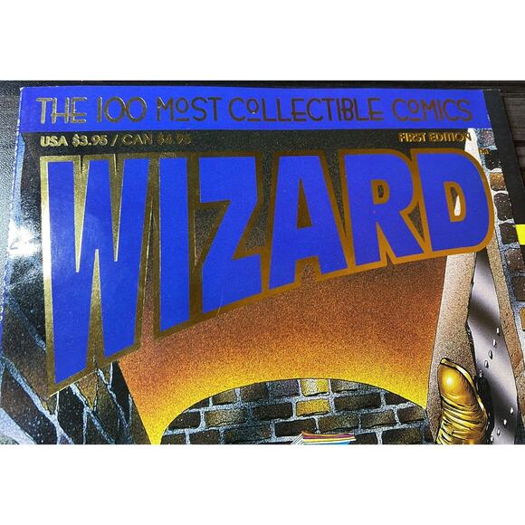 1993 Wizard Vintage Magazine FIRST EDITION The 100 Most Collectable Comics Book - Picture 3 of 8